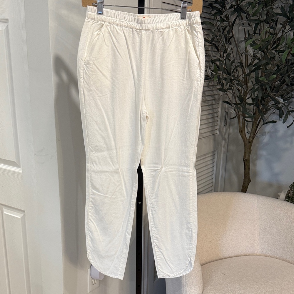 Marine Layer Cream Tapered Pants